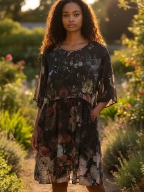 NWT Market Of Stars Flight Of Fancy Artist Dress L/XL